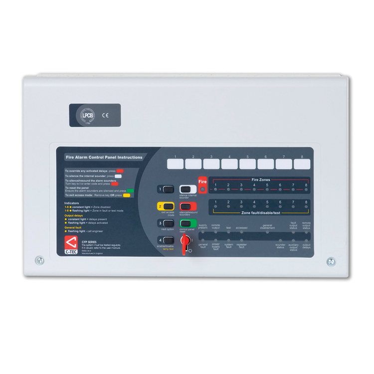 CFP Standard 4 Zone Conventional Fire Alarm Panel - Image 2